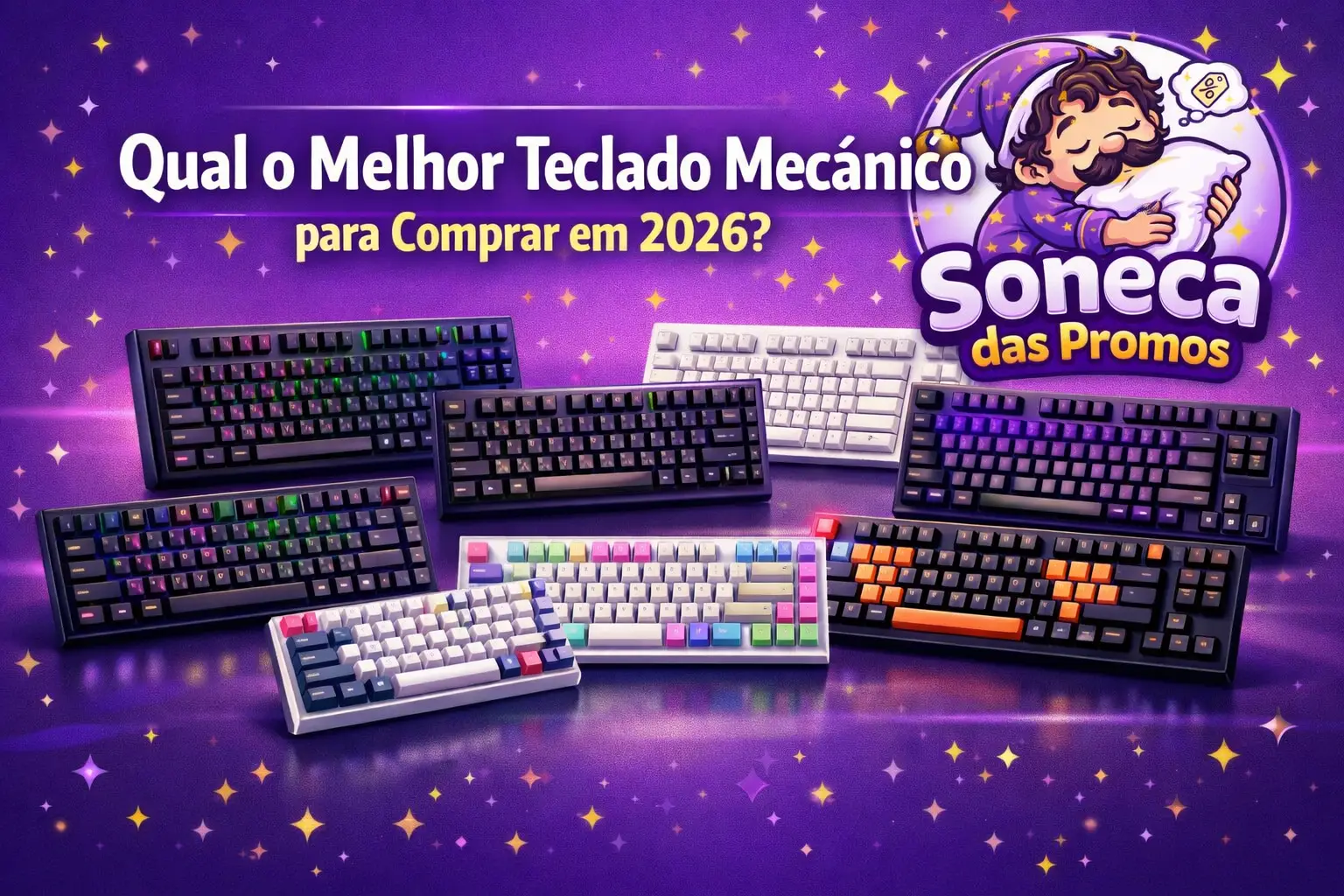 teclados mecânicos e descontos em 2026